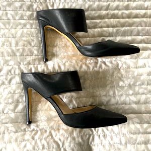 Express Heels — Black Leather